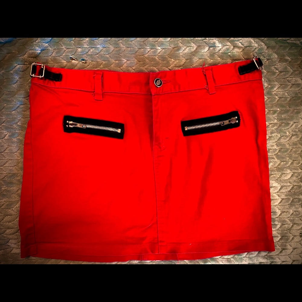Red dickies skirt